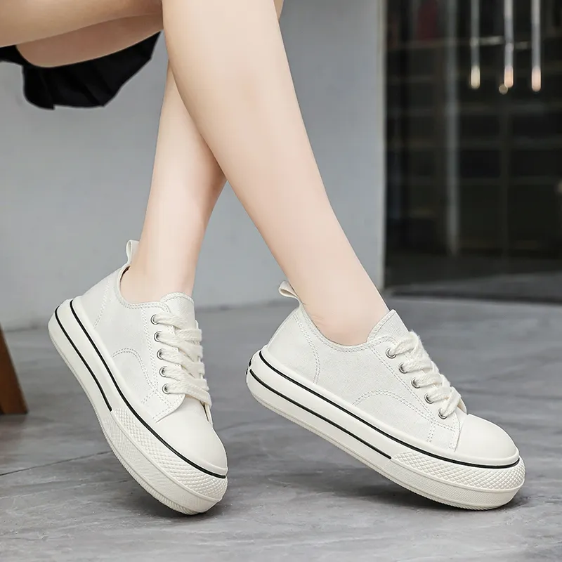 Wooden Rabbit Height Increasing Kids Canvas Shoes Teenagers-7