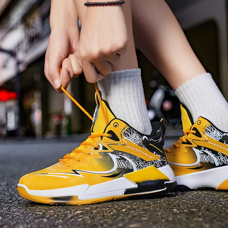 Wooden Rabbit Children's Basketball Shoes Teenagers-1