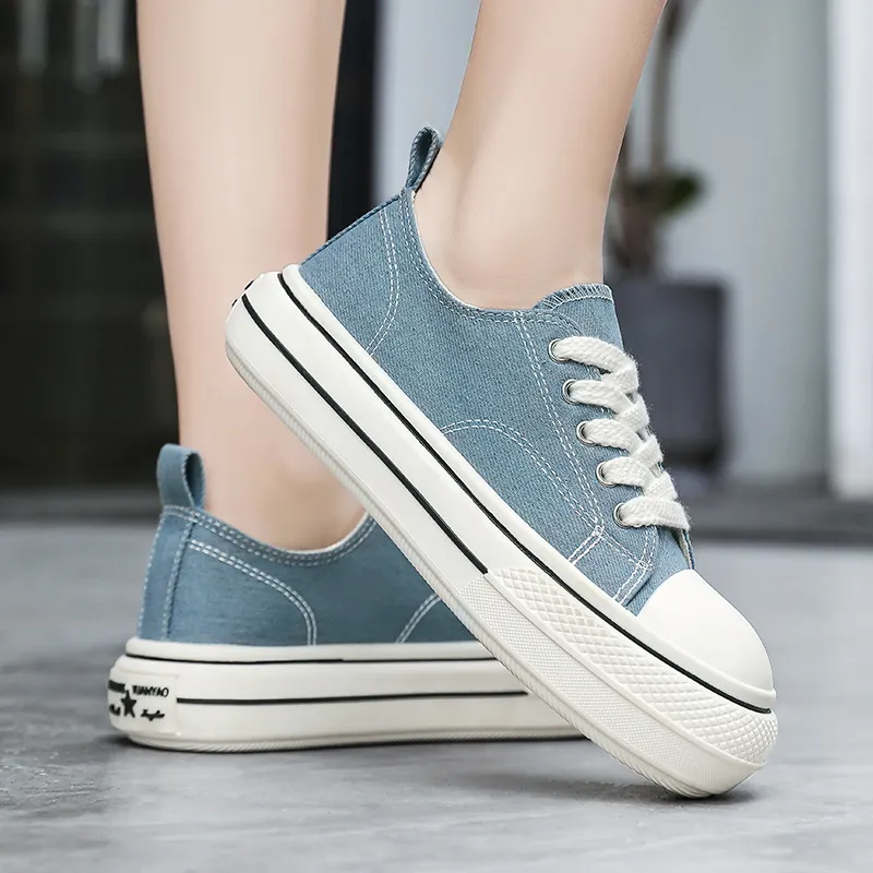 Wooden Rabbit Height Increasing Kids Canvas Shoes Teenagers-15