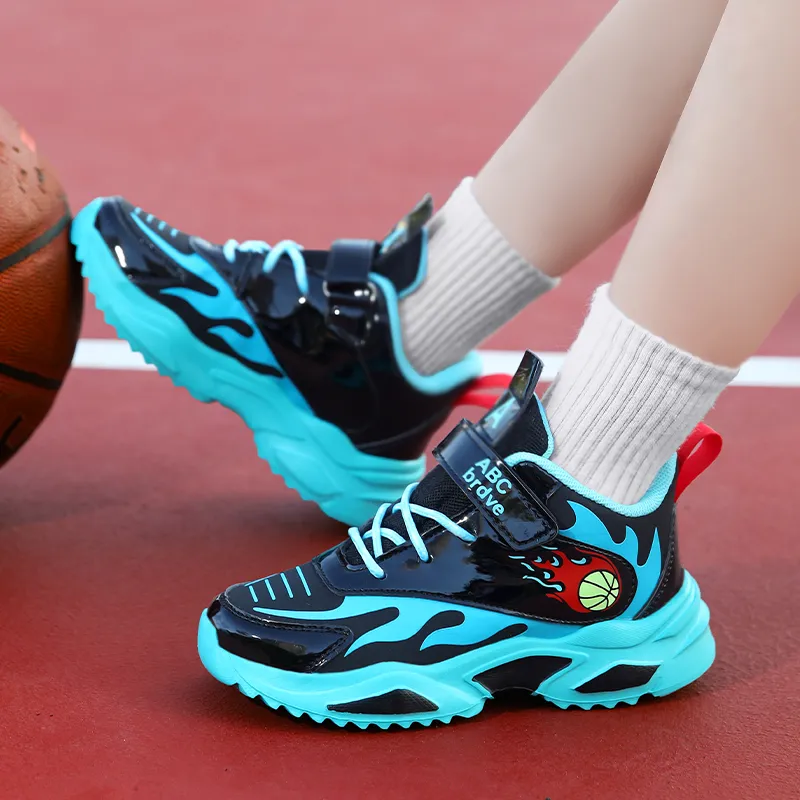 Wooden Rabbit Abrasion Resistant Children's Basketball Shoes Kids'-9