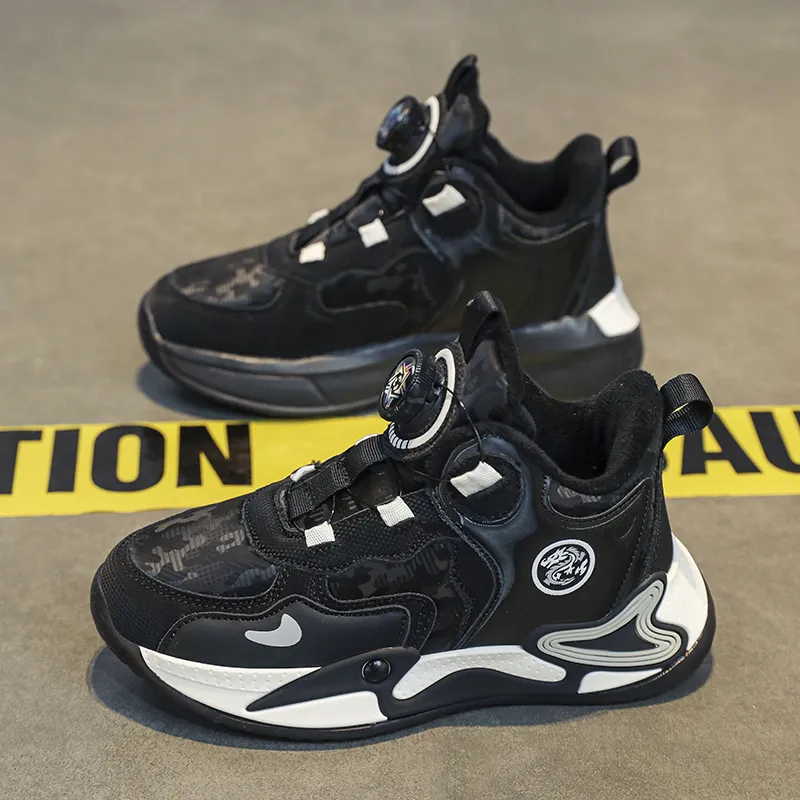 Wooden Rabbit Slip Resistant Thermal Abrasion Resistant High Top Children's Basketball Shoes Kids'-8