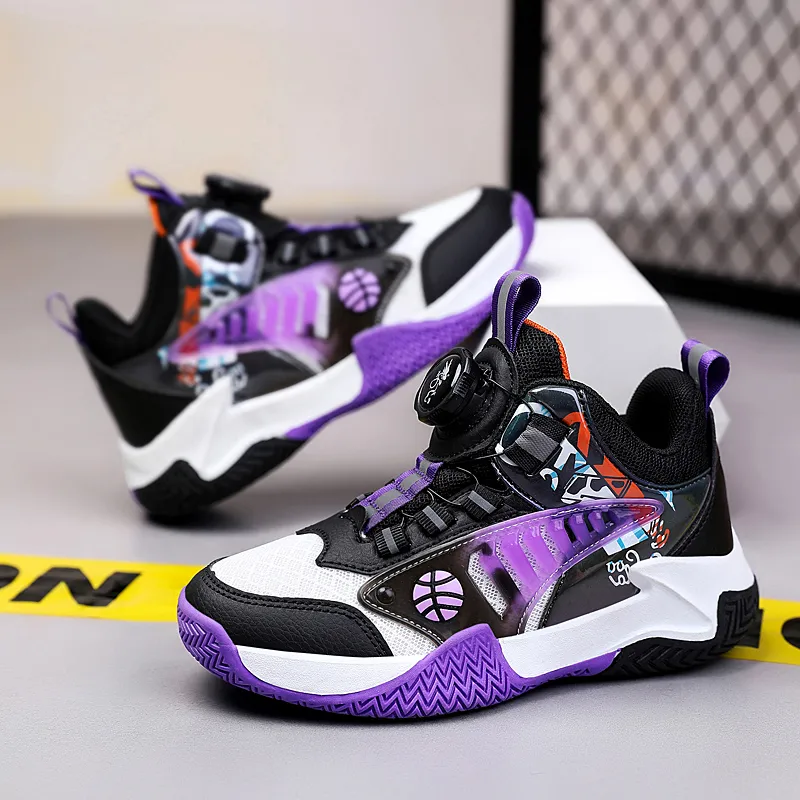 Wooden Rabbit Children's Basketball Shoes Kids'-7