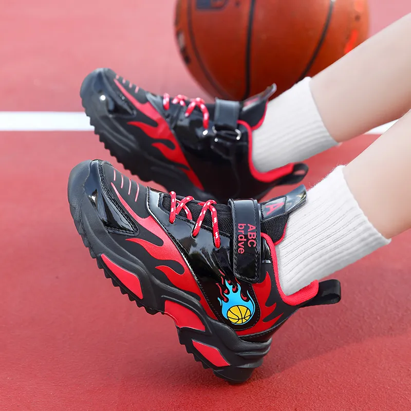 Wooden Rabbit Abrasion Resistant Children's Basketball Shoes Kids'-1
