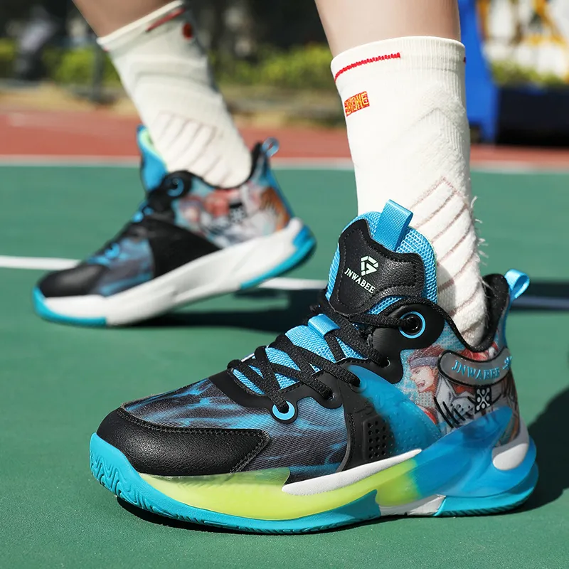 Wooden Rabbit Children's Basketball Shoes Kids'-19