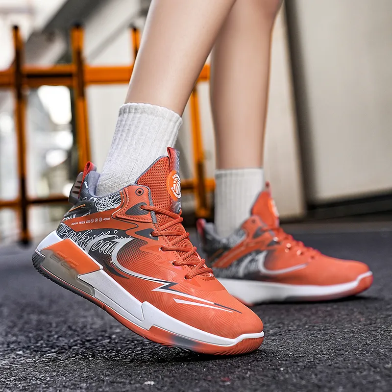 Wooden Rabbit Children's Basketball Shoes Teenagers-14