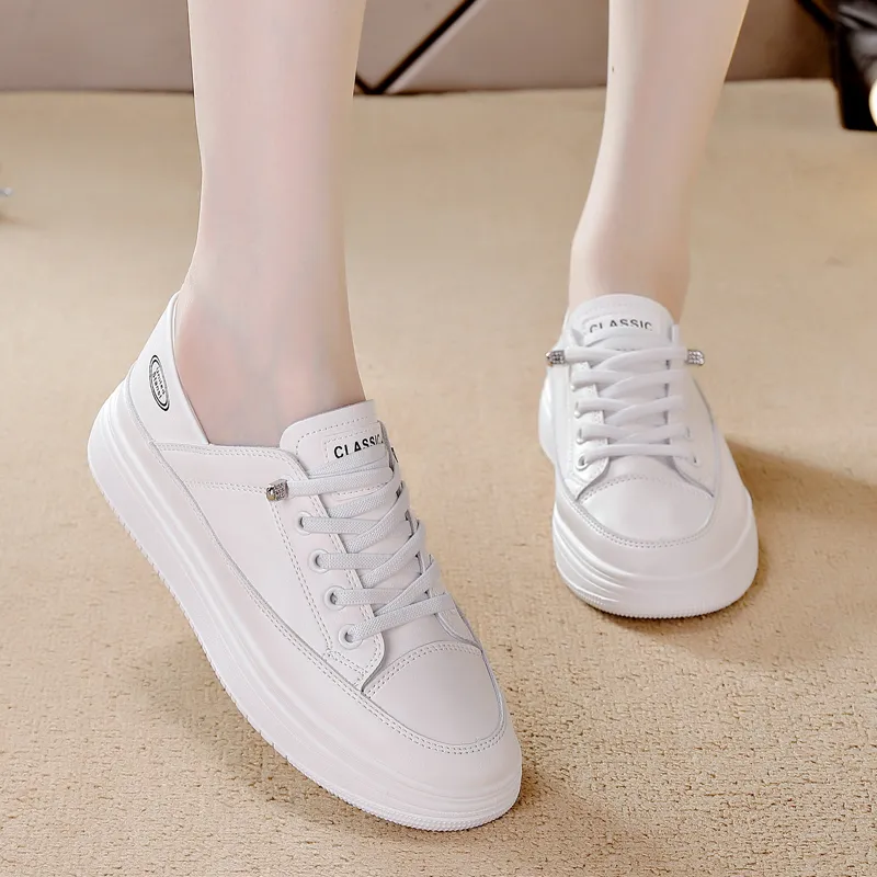 Wooden Rabbit Low Top Kids Lifestyle Shoes White Teenagers-3