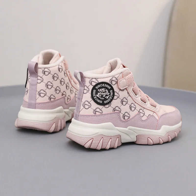 Wooden Rabbit Abrasion Resistant High Top Kids Lifestyle Shoes Kids'-4