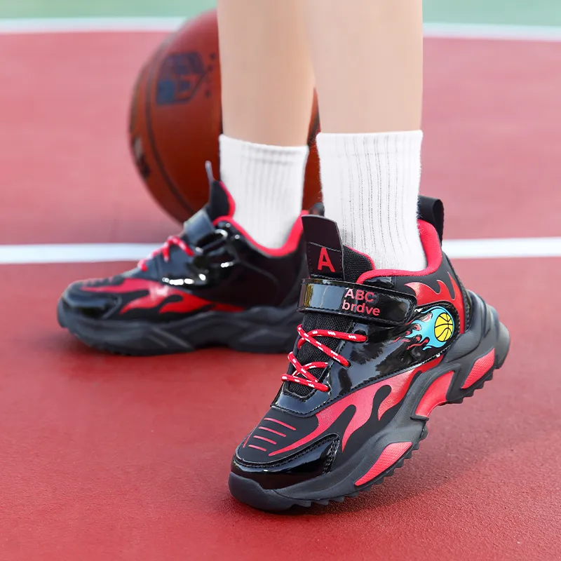 Wooden Rabbit Abrasion Resistant Children's Basketball Shoes Kids'-2