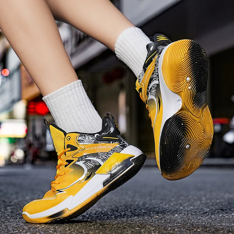 Wooden Rabbit Children's Basketball Shoes Teenagers-3