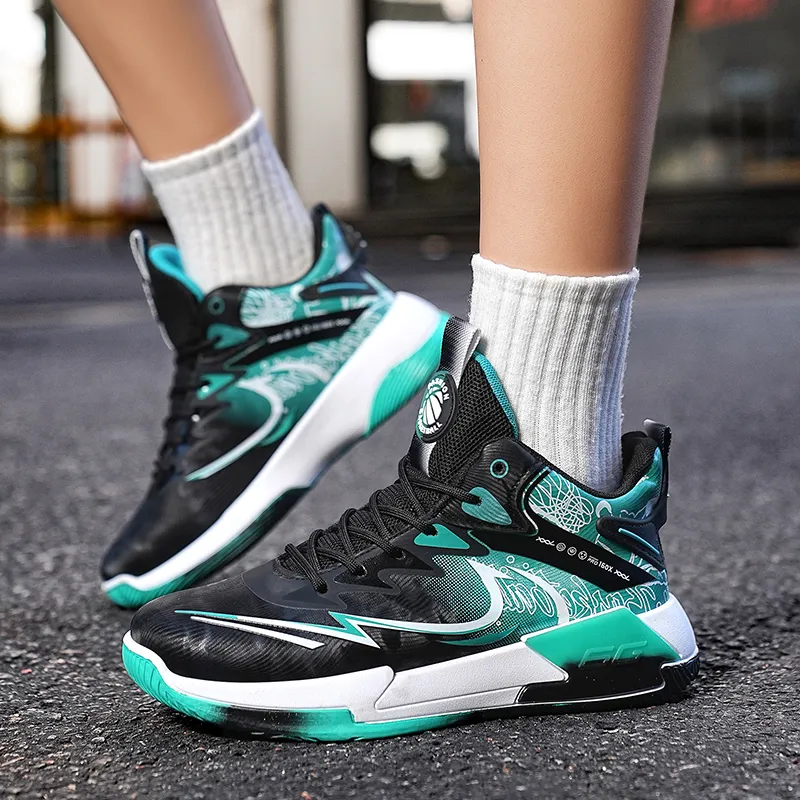 Wooden Rabbit Children's Basketball Shoes Teenagers-11