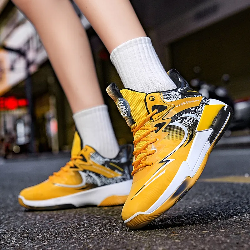 Wooden Rabbit Children's Basketball Shoes Teenagers-2
