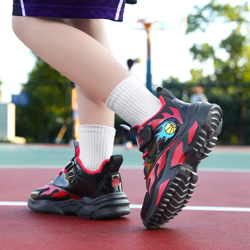 Wooden Rabbit Abrasion Resistant Children's Basketball Shoes Kids'-5