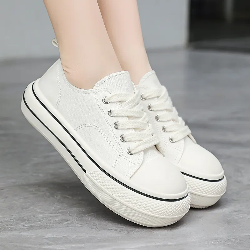 Wooden Rabbit Height Increasing Kids Canvas Shoes Teenagers-8