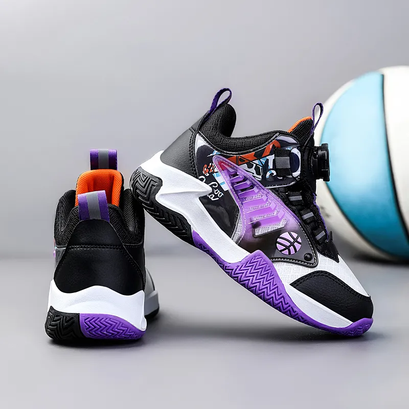 Wooden Rabbit Children's Basketball Shoes Kids'-10