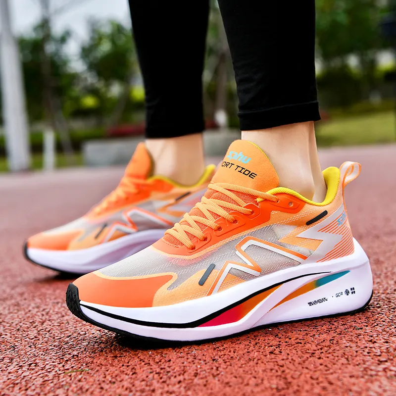 Kuding Slip Resistant Breathable Lightweight Low Top Running Shoes Unisex-4