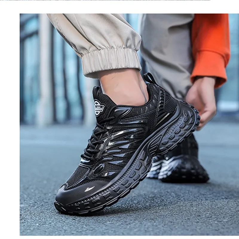 Kuding Anti Slip And Wear Resistant Height Increasing Low Top Chunky Sneakers Unisex-5