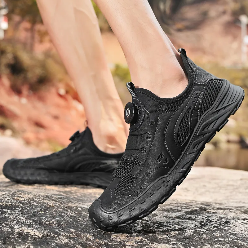 Kuding Breathable Quick Dry Grip Low-Top Hiking/Trekking Shoes Men's-3