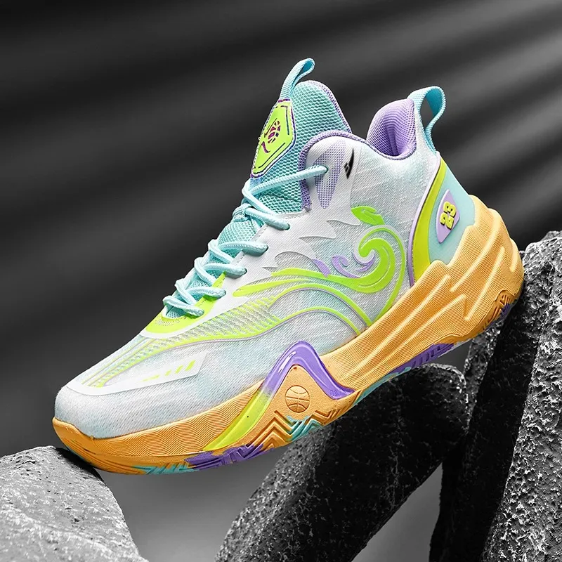 Kuding Cushioning Abrasion Resistant Breathable Low Top Basketball Shoes Unisex-8