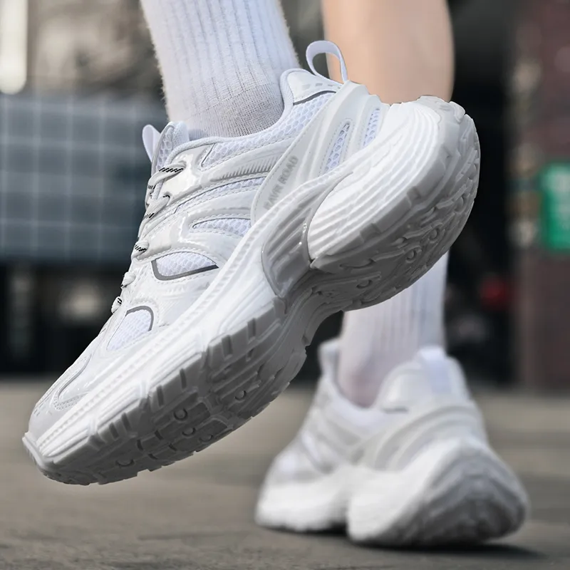 Kuding Cushioning, Slip Resistant, And Breathable Low Top Chunky Sneakers Unisex-7