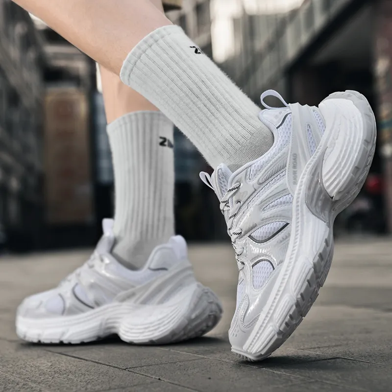 Kuding Cushioning, Slip Resistant, And Breathable Low Top Chunky Sneakers Unisex-6