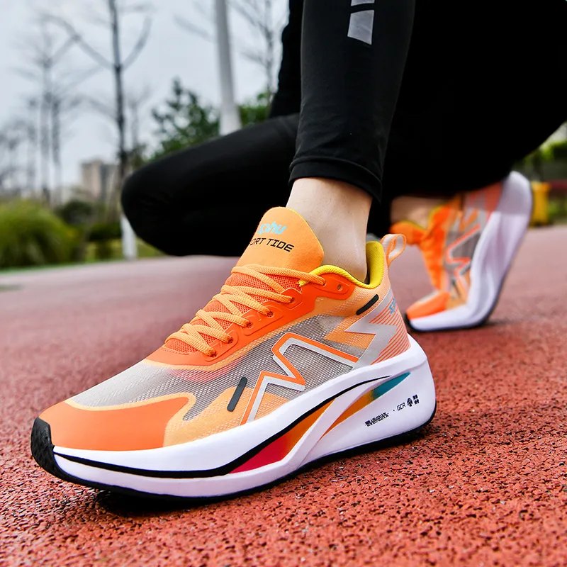 Kuding Slip Resistant Breathable Lightweight Low Top Running Shoes Unisex-7