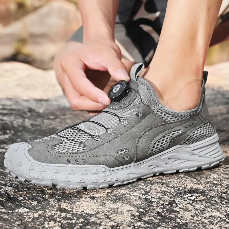 Kuding Breathable Quick Dry Grip Low-Top Hiking/Trekking Shoes Men's-8