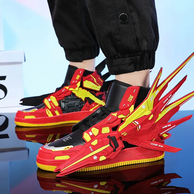 Kuding Anti-Slip Wear-Resistant High-Top Skateboard Shoes Unisex-20