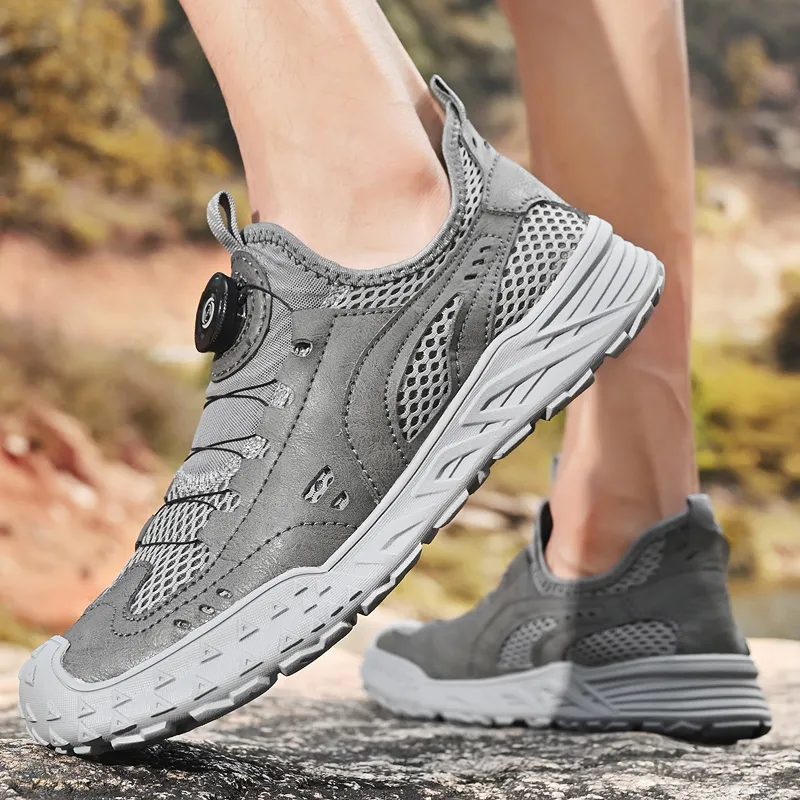 Kuding Breathable Quick Dry Grip Low-Top Hiking/Trekking Shoes Men's-7