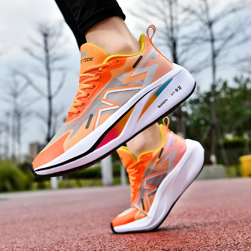 Kuding Slip Resistant Breathable Lightweight Low Top Running Shoes Unisex-5