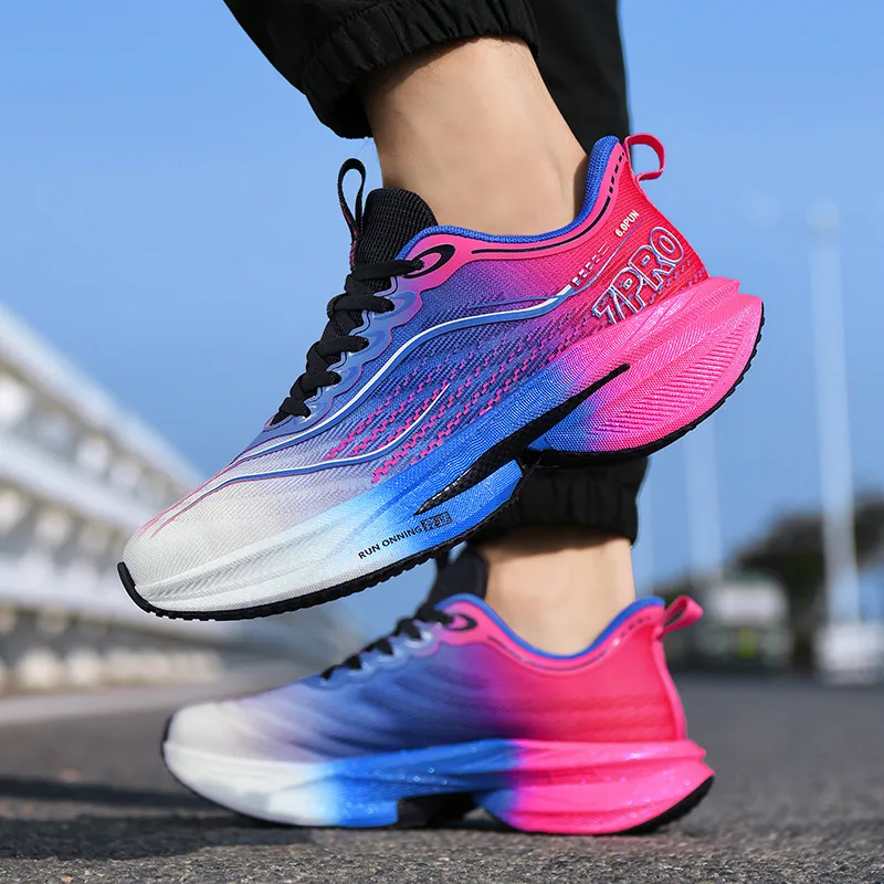 Kuding Cushioning Breathable Rebound Low-Top Running Shoes Unisex-9
