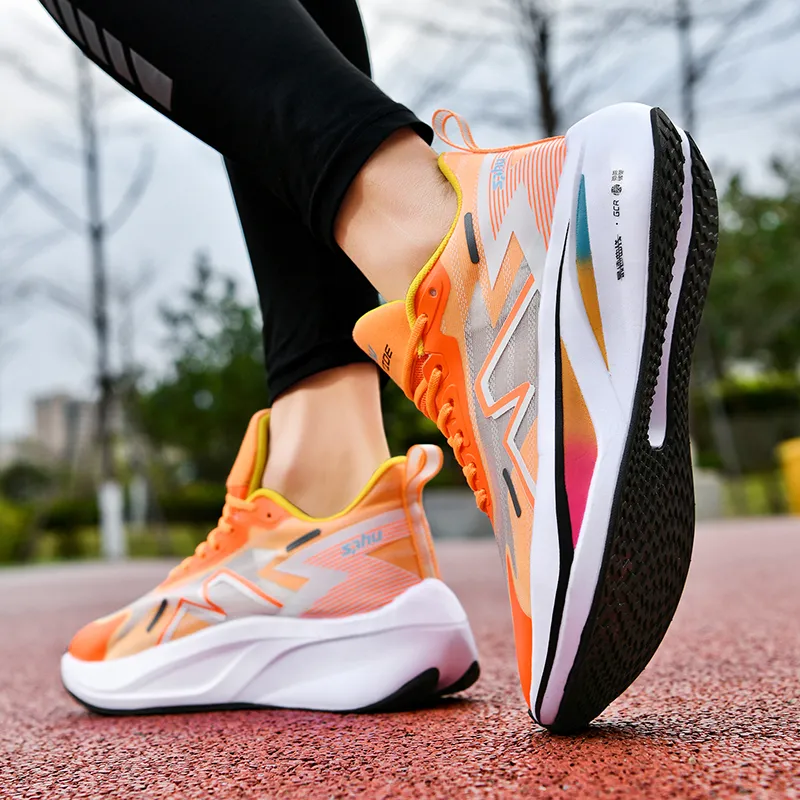 Kuding Slip Resistant Breathable Lightweight Low Top Running Shoes Unisex-2