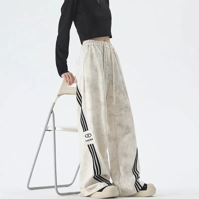 NVRFRGT Casual Pants Unisex Dirty Apricot-2