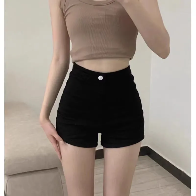NVRFRGT Denim Shorts Women's Black-1