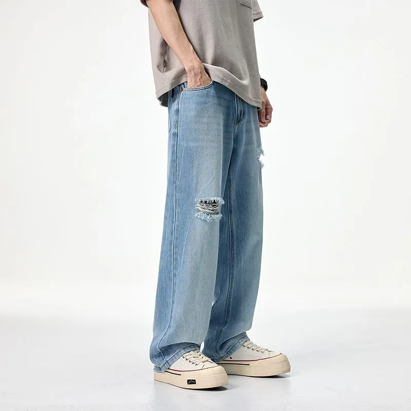 NVRFRGT Jeans Unisex Colorful Blue-3
