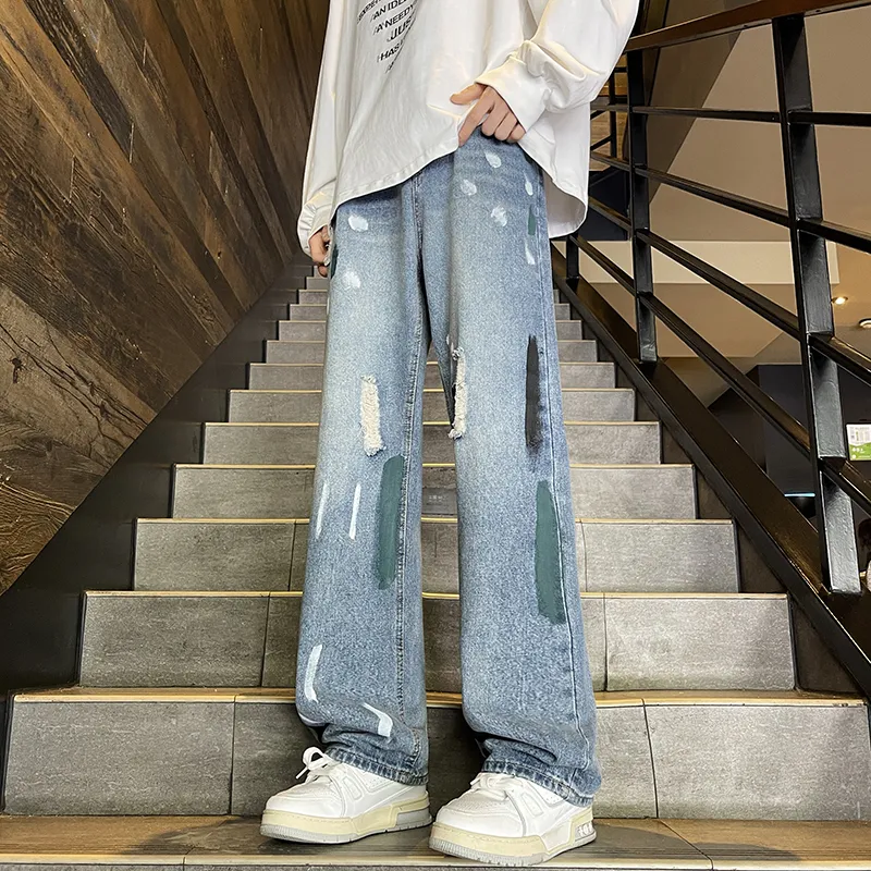 NVRFRGT Jeans Unisex Light Blue-4