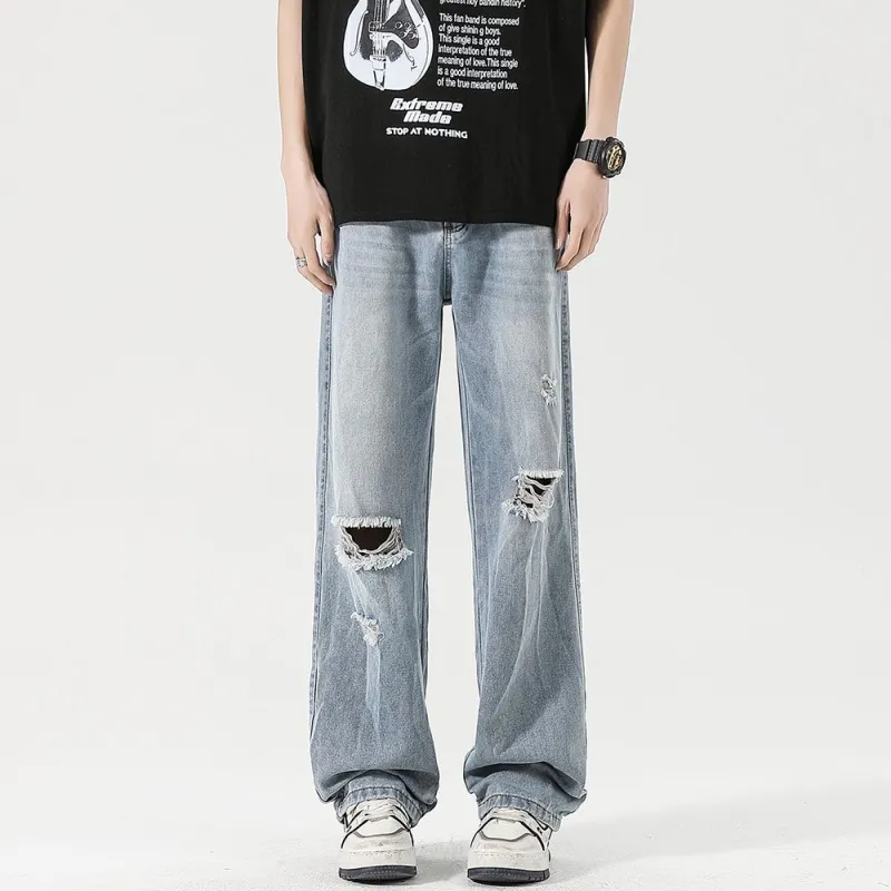 NVRFRGT Jeans Unisex Light Blue-1