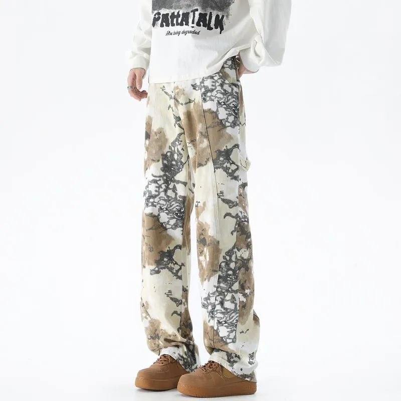 NVRFRGT Casual Pants Unisex Desert Camouflage-1