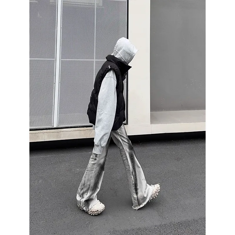 NVRFRGT Jeans Unisex Black Gray Color-2