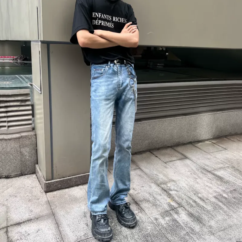 NVRFRGT Jeans Unisex Black Gray Color-17