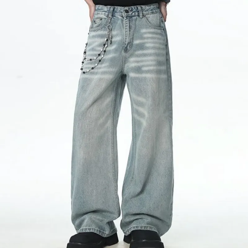 NVRFRGT Jeans Unisex Vintage Blue-1