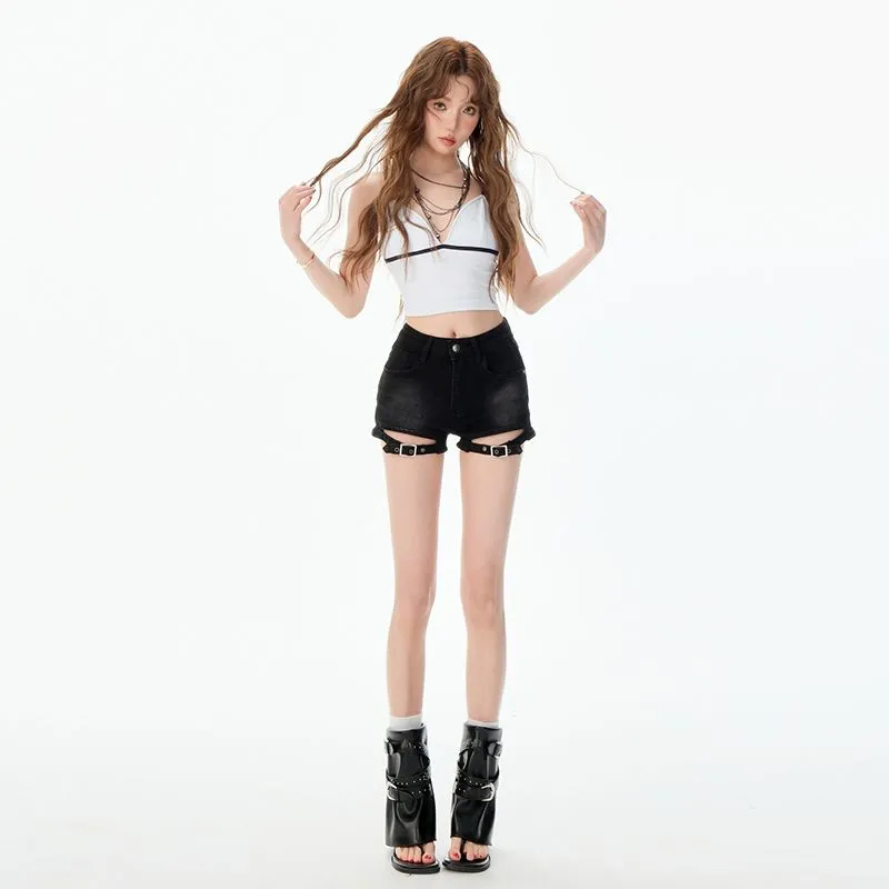 NVRFRGT Denim Shorts Women's-7