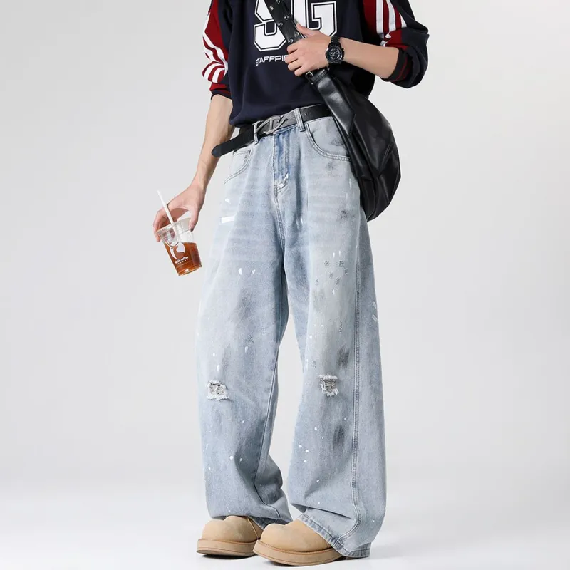 NVRFRGT Jeans Unisex Light Blue-4