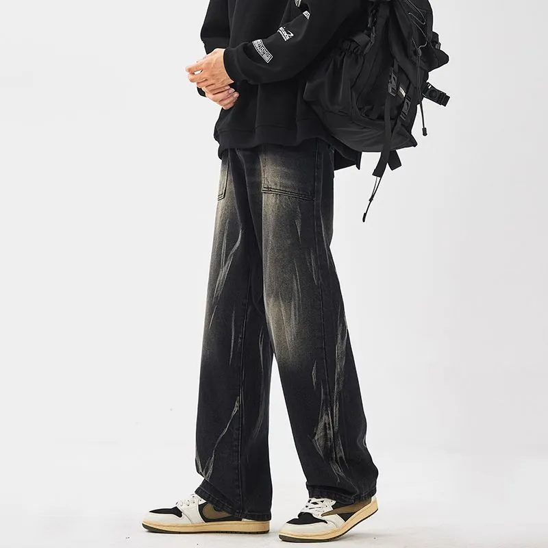 NVRFRGT Jeans Unisex Black Gray Color-2