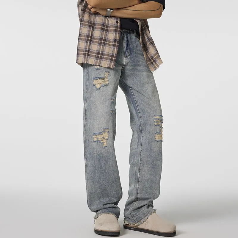 NVRFRGT Jeans Unisex Vintage Blue-3