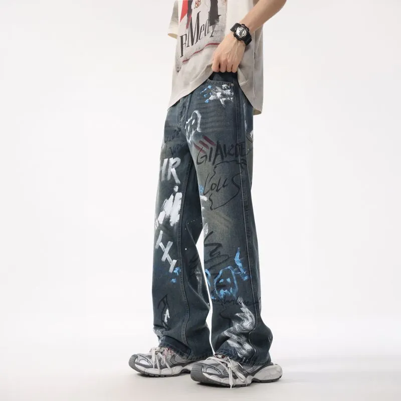 NVRFRGT Jeans Unisex Vintage Blue-1