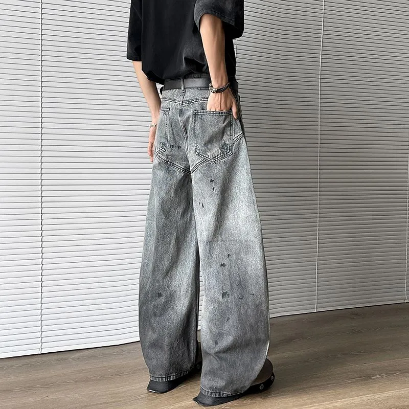 NVRFRGT Jeans Unisex Blue Gray-4