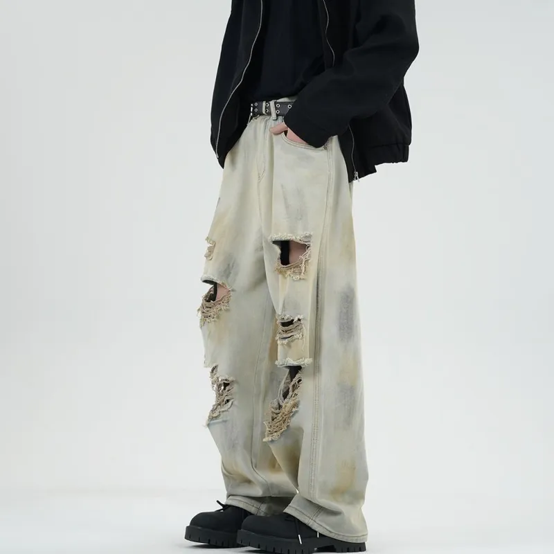 NVRFRGT Jeans Unisex Yellow Mud-4