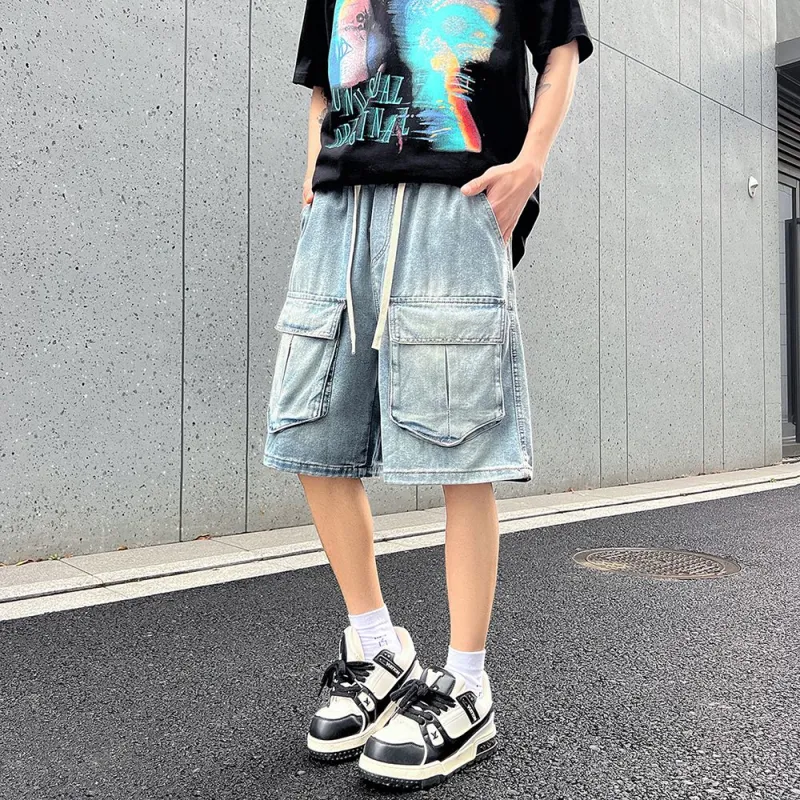 NVRFRGT Denim Shorts Unisex-1