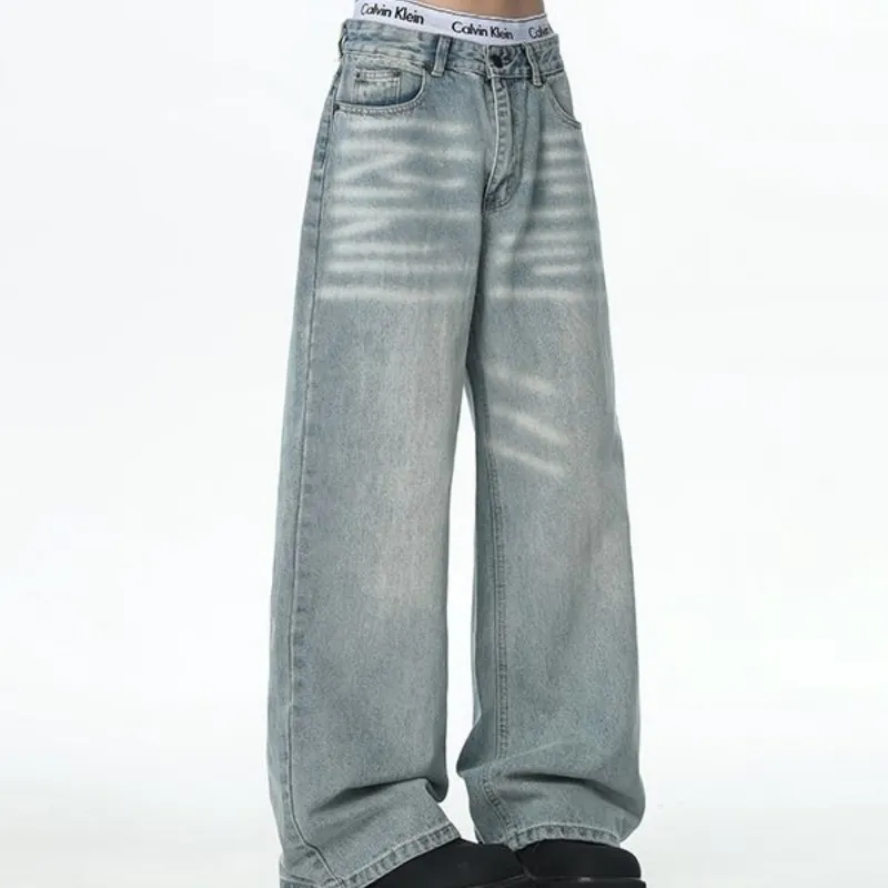 NVRFRGT Jeans Unisex Vintage Blue-4