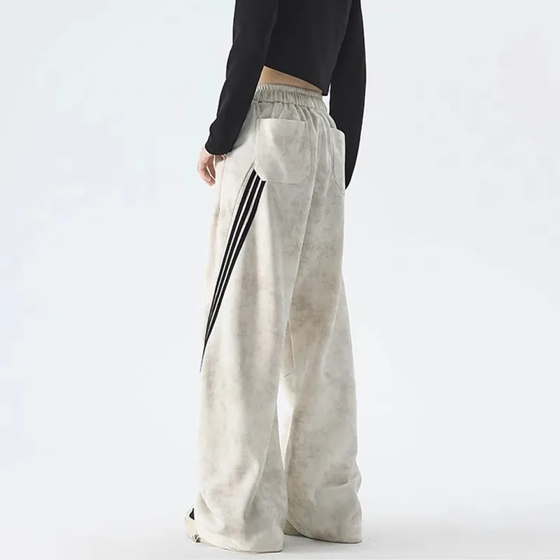 NVRFRGT Casual Pants Unisex Dirty Apricot-1